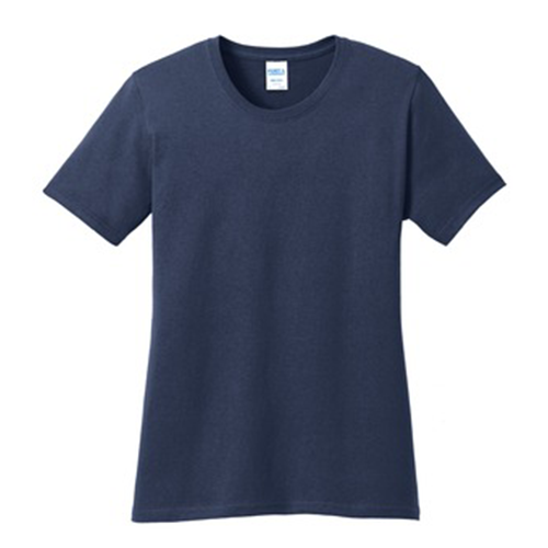 womens tee navy front