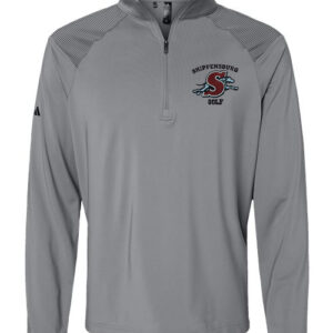 A520 - Adidas Men's Shoulder Stripe Quarter-Zip Pullover