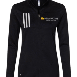 Adidas Women's 3-Stripe Double Knit Full-Zip - A483 - Black