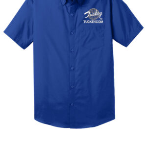 W101  Port Authority® Short Sleeve Carefree Poplin Shirt (TR)