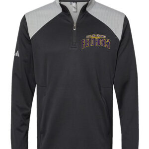 Men's Textured Mixed Media Quarter-Zip Pullover - A532