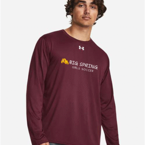 Under Armour 1376843 Men's Team Tech Long Sleeve T-Shirt - Maroon